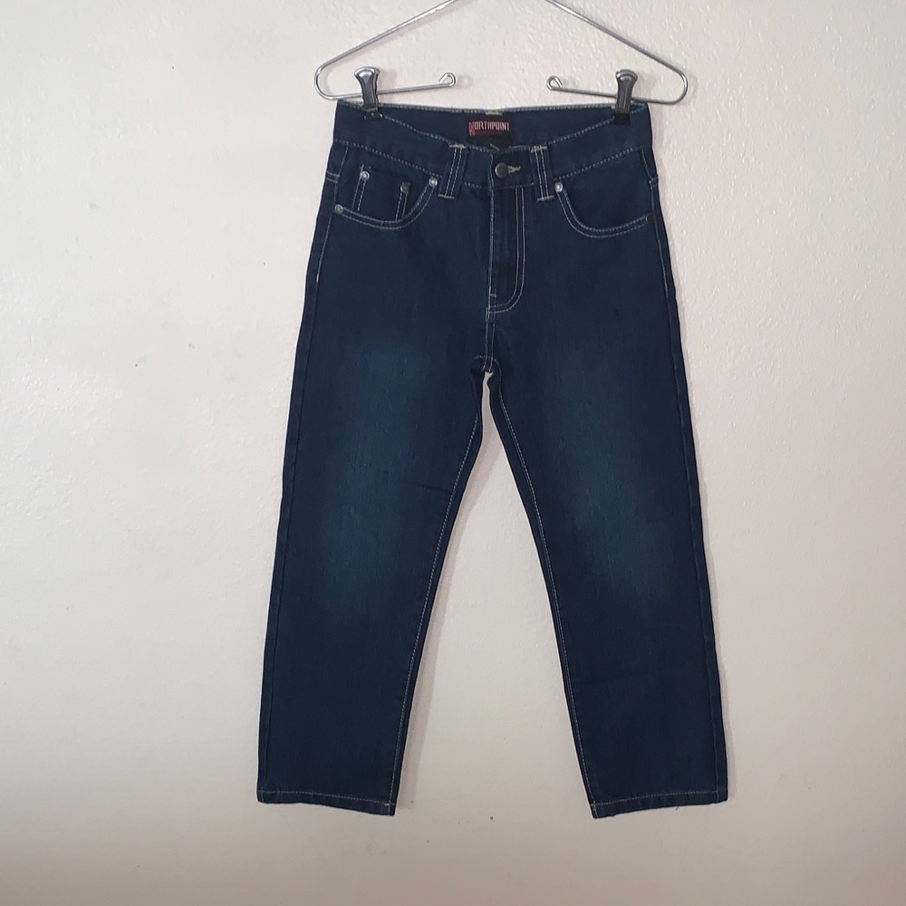 Northpoint Boys 8 Dark Wash Blue Denim Jeans